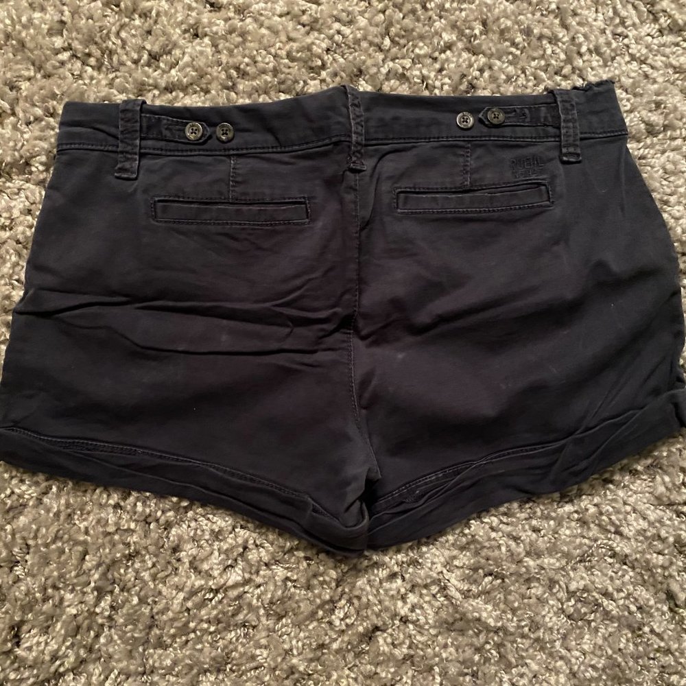 Ruehl Navy Blue Khaki Shorts EUC Sz 10 - Picture 2 of 5